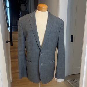 Bikkembergs Grey Wool Blend Blazer – Size 52 (EU) – Made in Italy